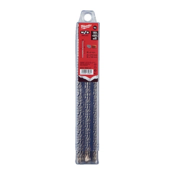 Бур SDS-PLUS M2 MILWAUKEE, диаметр 8,0х210х150мм, (10шт), пластиковая коробка