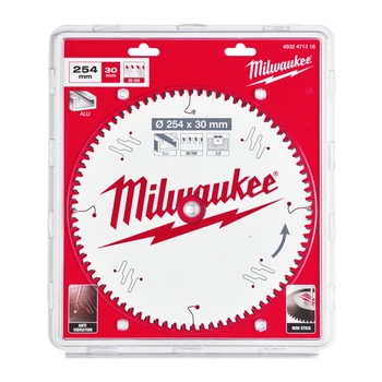 Диск пильный по алюминию Alu PFTE MILWAUKEE, диаметр 254/30мм, 80 зуб.