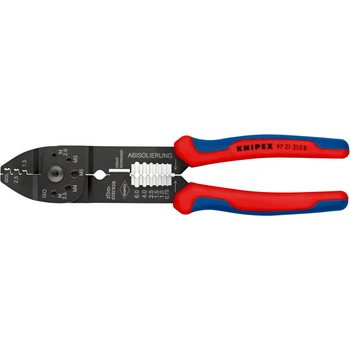 Клещи для опрессовки, резки и зачистки 230мм KNIPEX 97 21 215 B SB, фосфатированные