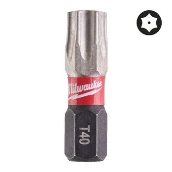 Бита SHOCKWAVE MILWAUKEE, TX BO40, 25мм, (3шт)