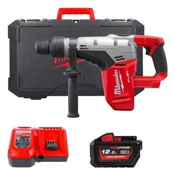 Перфоратор аккумуляторный бесщеточный SDS-MAX MILWAUKEE M18 CHM-121C, 6,0Дж (зарядное устройство M12-18 FC, 1 аккумулятор М18 HB12