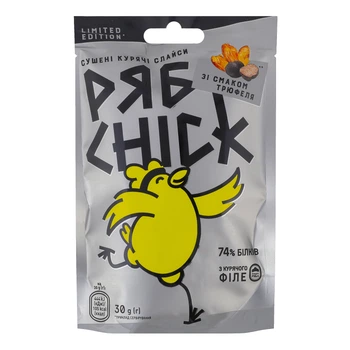 Слайси сушені з курячого філе зі смаком трюфеля РябChick 30 г (21134212)