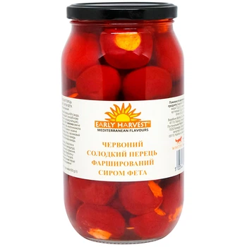 Червоний солодкий перець фарширований сиром фета Medbest 950 г (21364017)