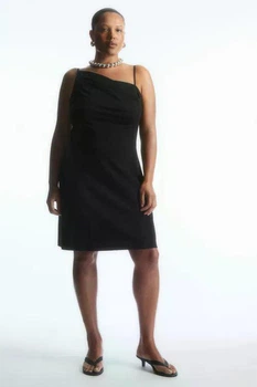 Сукня жіноча COS asymmetric draped mini dress 1158191001 S Чорний