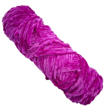 Пряжа плюшевая синель Brushme PP109, 100 грамм, 100% полиэстер, темно-красная роза