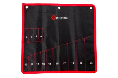 Чохол для гайкових ключів Intertool 14 кишень 430 х 430 мм (BX-9009)