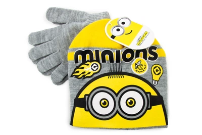 Набір шапка та рукавички Minions The Rise Of Gru для хлопчика зима сірий TH4124.LGREY (52)