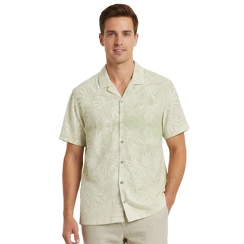 Чоловіча сорочка з принтом Desigual Paper green XL 22SMCW82/4092 (XL)