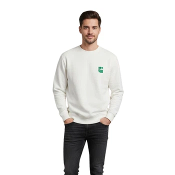 Чоловічий бавовняний білий класичний світшот Zara з утепленням XL 5431/304/712 (XL)