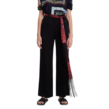 Жіночі махрові чорні смарт-штани Desigual L 19WWPW16/2000 (40)