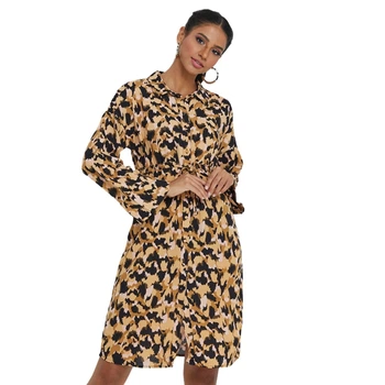 Жіноча сукня Vero Moda Rie Ls вільна до коліна коричнева XS 10251827 TAN XS