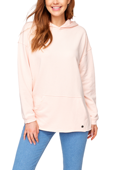 Жіночий світшот Tamaris Allariz oversize кенгуру рожевий L TAW0030 40060 (L)