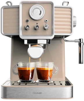 Ekspres do kawy kolbowy Cecotec Power Espresso 20 Tradizionale Light Beige (01585)