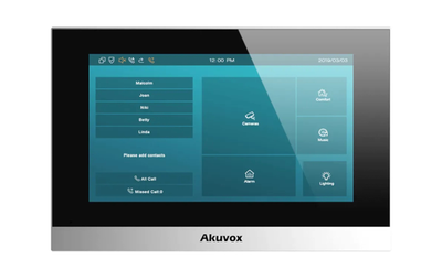 IP-видеодомофон Akuvox C313S 7'' SIP PoE, Black