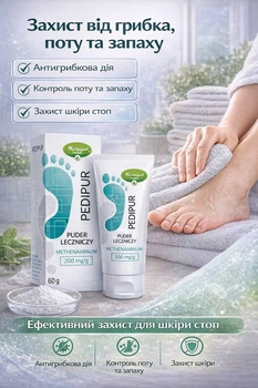 Pedipur Порошок для рук и ног при гипергидрозе, 60 г