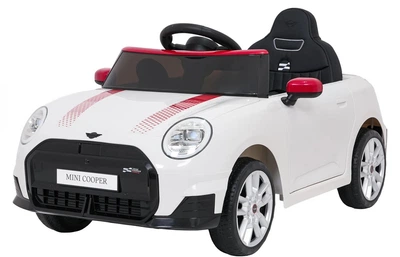 Електричний автомобіль для дітей Mini Cooper 1-місний Білий (5903864960204)
