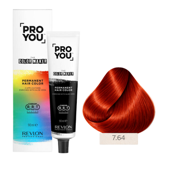 Краска для волос Pro You The Color Maker Revlon Professional 7.64 Блонд медно-красный 90 мл