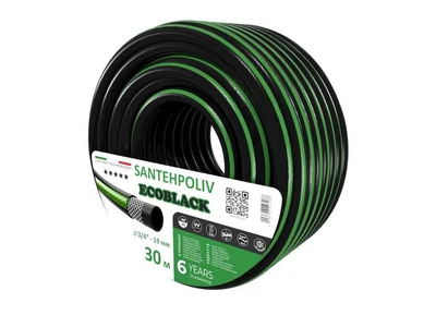 Шланг для поливу SANTEHPOLIV 3/4" 30м ECOBLACK (бухта) ПВХ