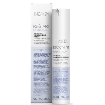 Увлажняющая сыворотка для смягчения и против пушистости волос Revlon Professional Restart Hydration Anti-Frizz Moisturizing Drops, 50 мл