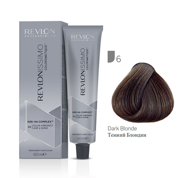Краска для волос 6 Темный блонд Revlon Professional Revlonissimo Colorsmetique 60 мл
