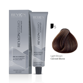 Краска для седых волос 5 Светлый шатен Revlon Professional Revlonissimo High Coverage 60 мл