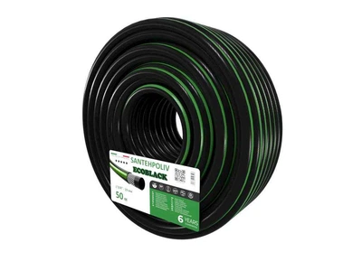 Шланг для поливу SANTEHPOLIV 3/4" 50м ECOBLACK (бухта) ПВХ