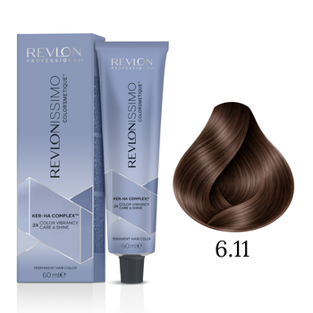 Краска для волос 6.11 Темный блонд интенсивно-пепельный Revlon Professional Revlonissimo Colorsmetique 60 мл