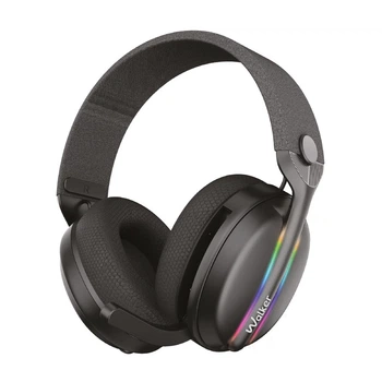Игровые наушники Bluetooth WALKER WBT-83 black беспроводные с микрофоном для ПК телефона