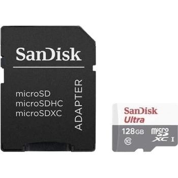 Карта памяти SanDisk Ultra microSDXC 128GB + SD Adapter Class 10 UHS-I