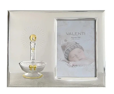 Посріблена фоторамка “На Хрещення” 24х19см Valenti (51085 3xl)