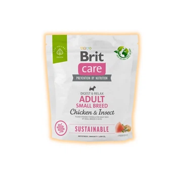 Сухой корм Brit Care с курицей и насекомыми для взрослых собак малых пород, 1 кг