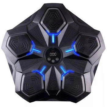 Настенная боксерская мишень тренажер с подсветкой и Bluetooth 5 ударными зонами и музыкальным режимом для тренировки ударов и реакции