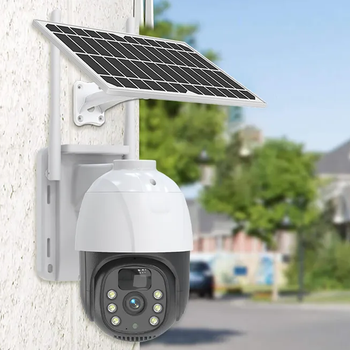 Вулична IP камера відеоспостереження із сонячною панеллю WiFi, tp8 v380 pro solar