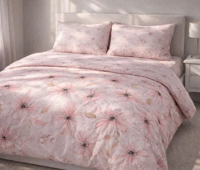 Комплект постельного белья Бязь Spring Blossom 143х210 см Розовый