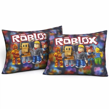 Наволочка Бязь Roblox Pixel Adventure 50*70 см Разноцветный