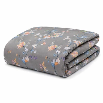 Пододеяльник Бязь Floral Mist 145*210 см Серый