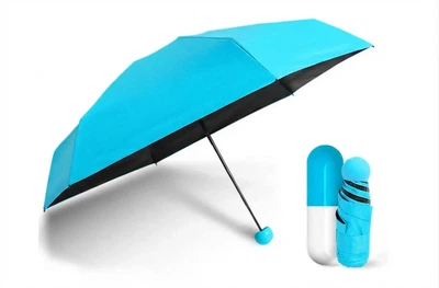 Міні парасолька зонт капсула пілюля Capsule Umbrella Sky Blue