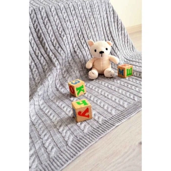 Плед Прованс Soft косы Серый 140x180 см (11696) Прованс 11696 922860