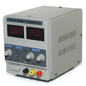 Блок живлення WEP 1502D+ / трансформаторний / 15V / 2A / + USB