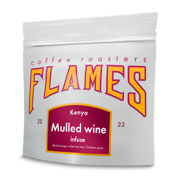 Кава в зернах Flames Coffee Кенія Глінтвейн свіжообсмажена під фільтр та еспресо 250г