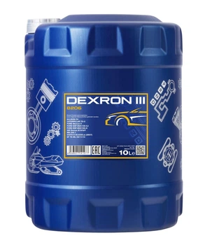 Синтетична трансмісійна олива (ATF) MANNOL Dexron III Plus Automatic 10л (8206-10)