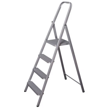 Драбина Eurogold зварна 4-х сходинкова GREY, 156х49х9см, Арт.214 (ЕГ-214 GREY) Eurogold ЕГ-214 GREY 973941