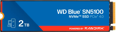 SSD диск SANDISK SN580 2TB M.2 2280 NVMe PCIe 4.0 x4 3D TLC Blue (WDS200T5B0E-00CPE0)