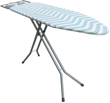 Дошка для прасування Casa Si Elegance 125x41 см Grey/Blue Zigzag (CS93589G)