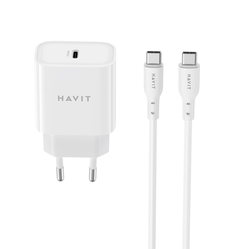 Зарядний пристрій HAVIT ST934 20W USB-C з кабелем USB-C-USB-C