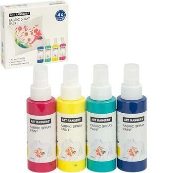 Фарби аерозольні по тканині 60мл Art Ranger, 4 кольори Fabric Spray Paint, PA56.04100.A