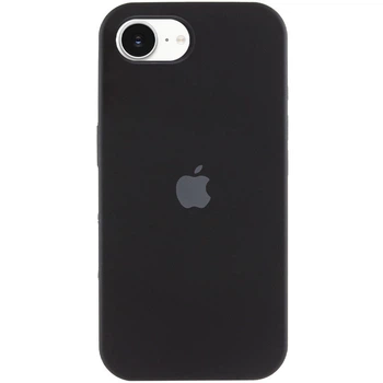 Чохол Fiji Silicone Case для Apple iPhone 16e бампер накладка Soft Touch з мікрофіброю Black