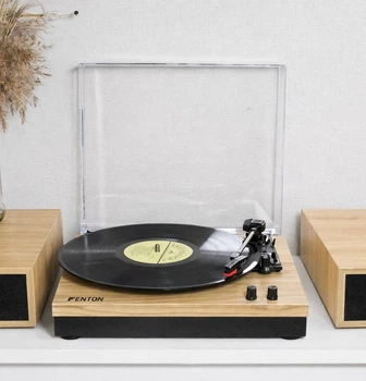 Вініловий програвач Fenton TT Classic Light Wood з Bluetooth з колонками 50 Вт (колонки в комплекті) БВ - Б/У