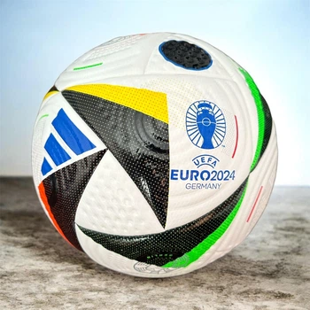 Мяч футбольный Евро 2024 Fussballliebe League Euro 2024. Размер 5. Белый цвет.