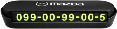 Парковочная табличка MAZDA с номером телефона в авто Kaizhoy Trading Co., Ltd.